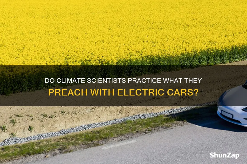 do climate scientists drive electric cars