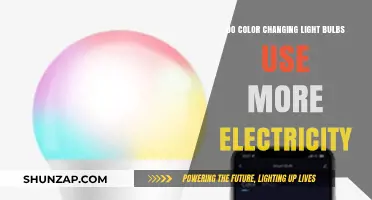 Do Color-Changing Light Bulbs Consume More Electricity Than Regular Bulbs?