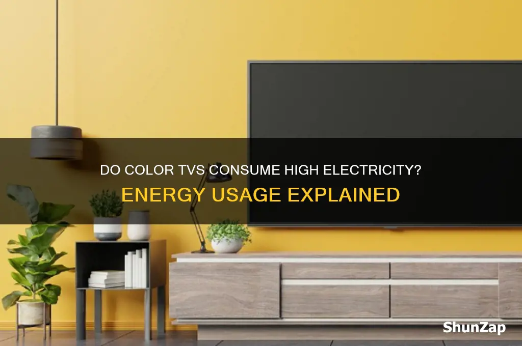 do color tvs use a lot of electricity