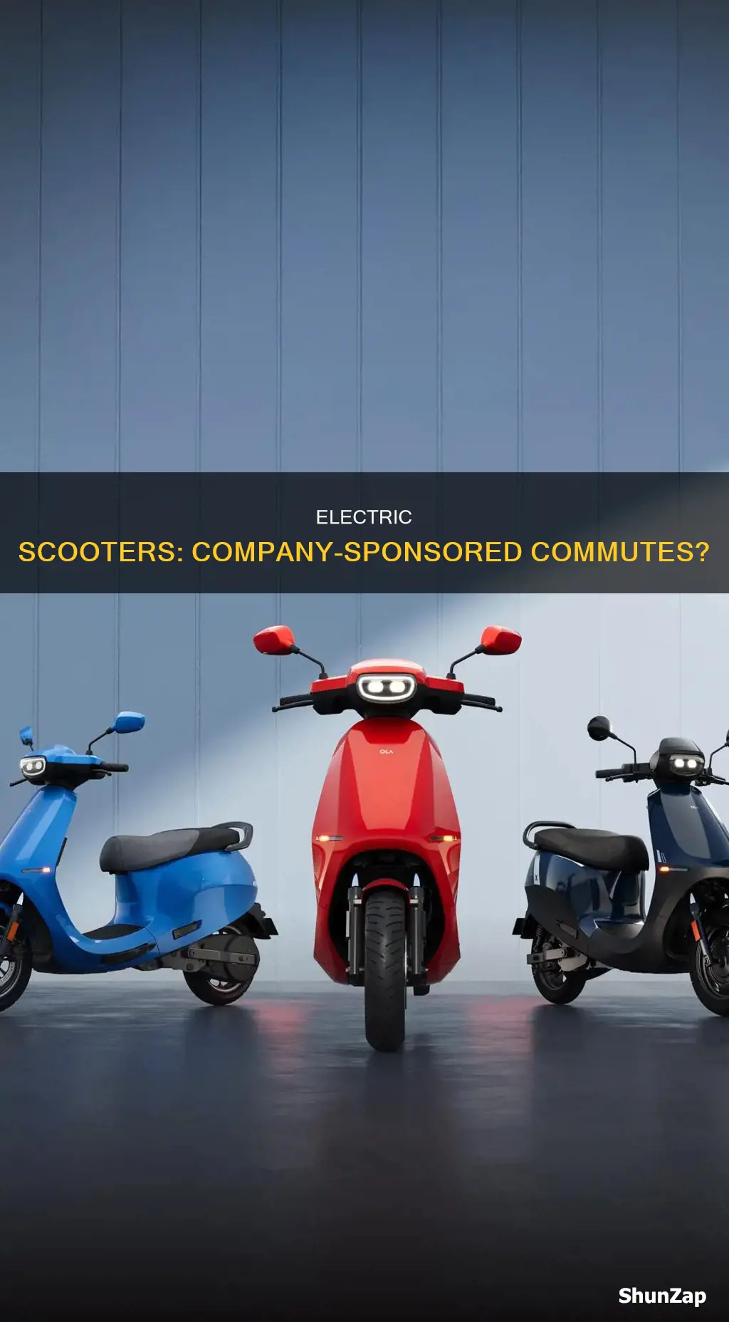 do companies help in paying for electric scooters