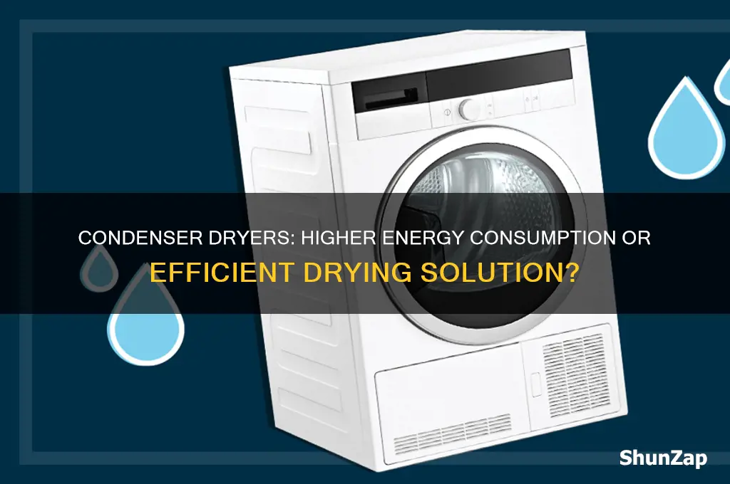 do condenser dryers use more electricity