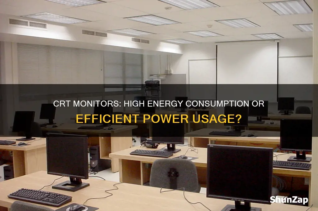 do crt monitors use lots electricity