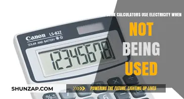 Do Desk Calculators Consume Electricity When Not in Use?