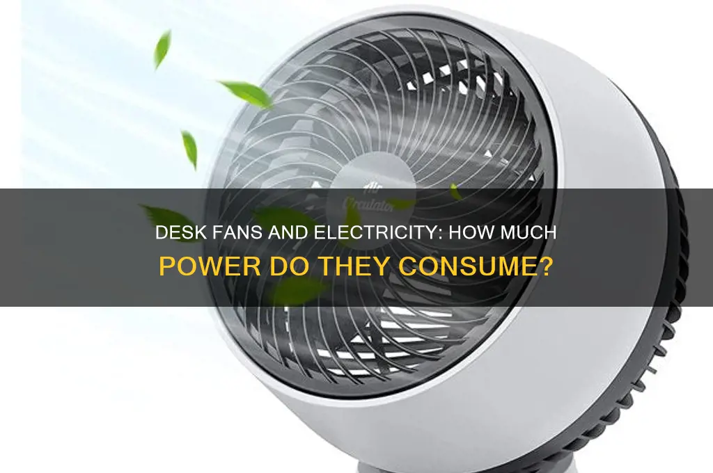 do desk fans use a lot of electricity