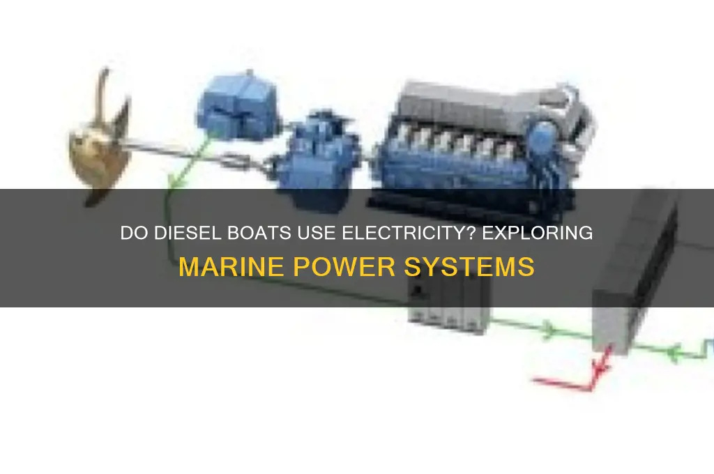 do diesel boats use electricity