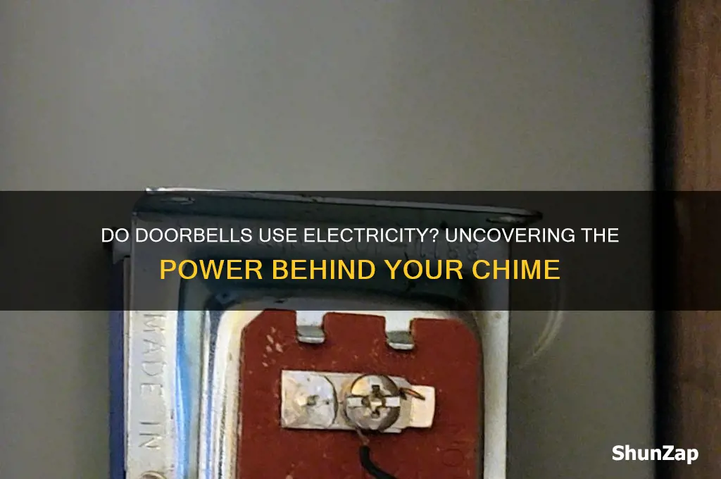 do doorbells use electricity