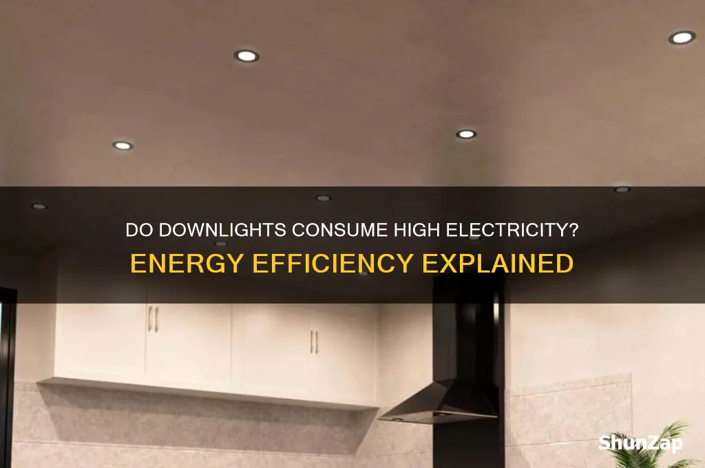do downlights use a lot of electricity
