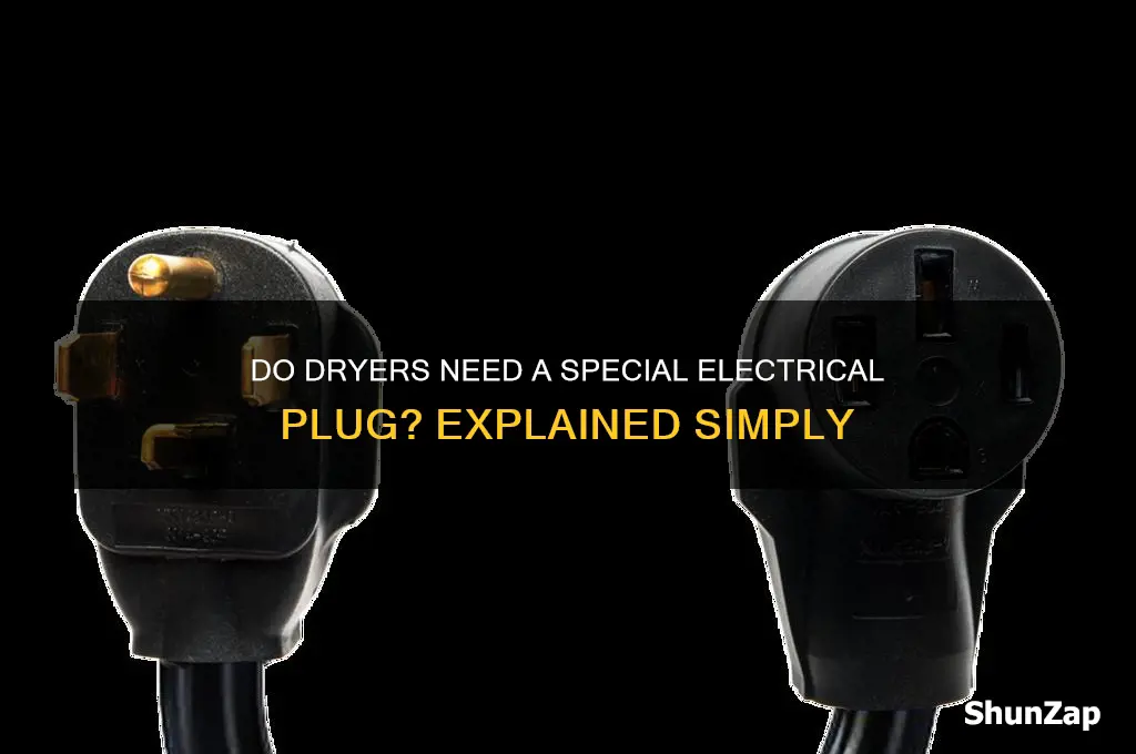 do dryers use a special plug electric