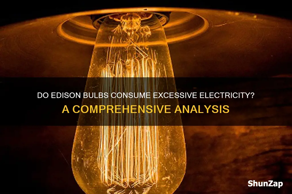 do edison bulbs use a lot of electricity