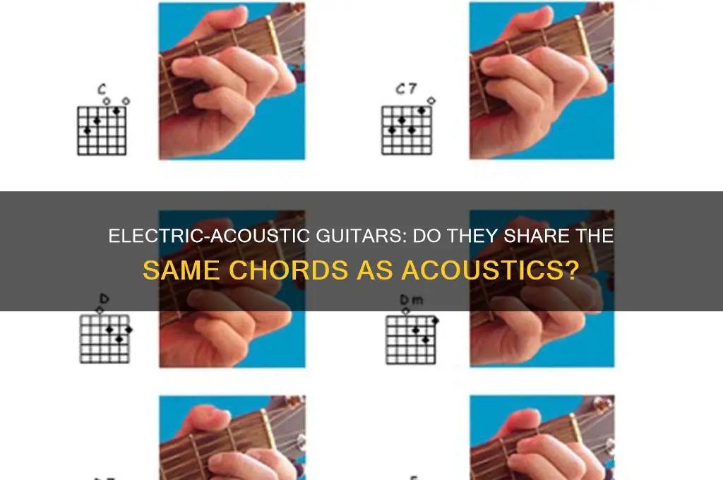 do electric acoustic guitars use same chords