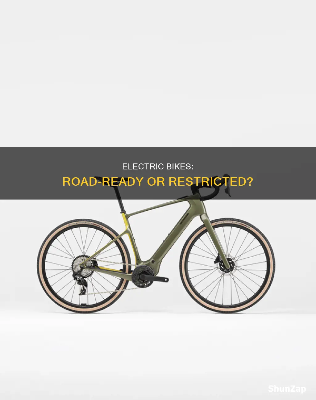 do electric bikes go on roads