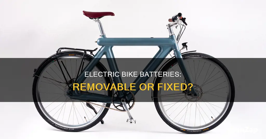 do electric bikes have removable batteries