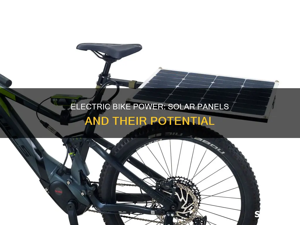 do electric bikes have solar panels