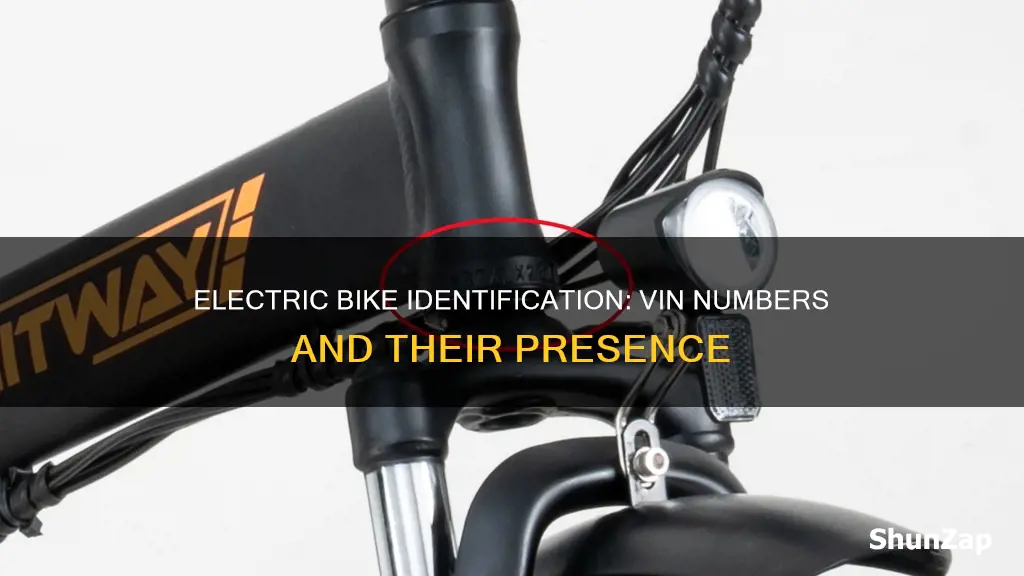 do electric bikes have vin numbers