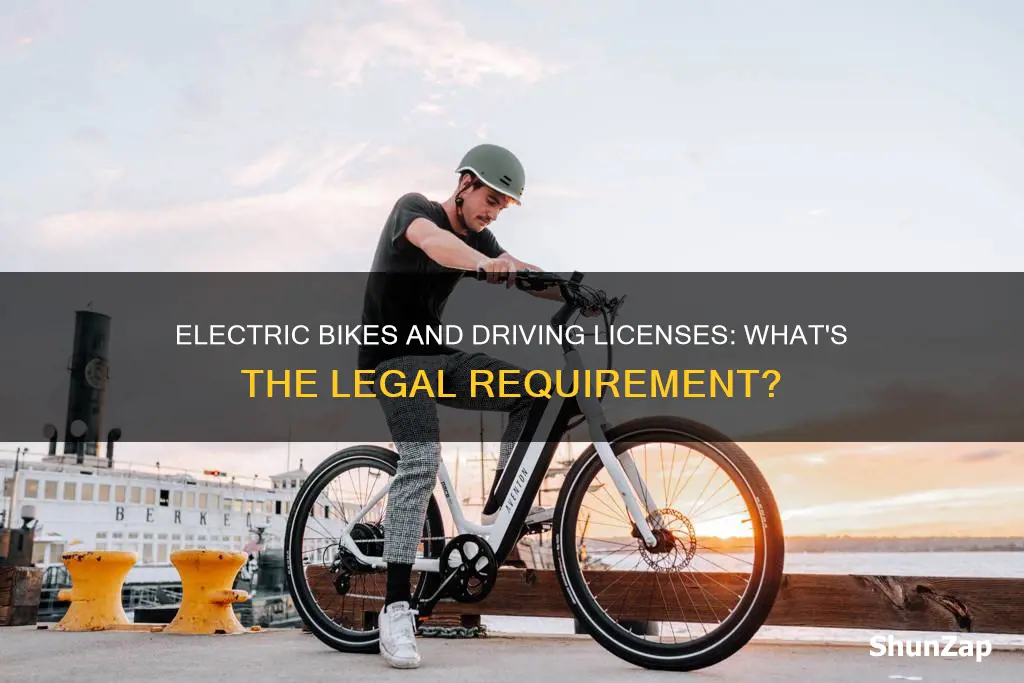 do electric bikes require a drivers listence