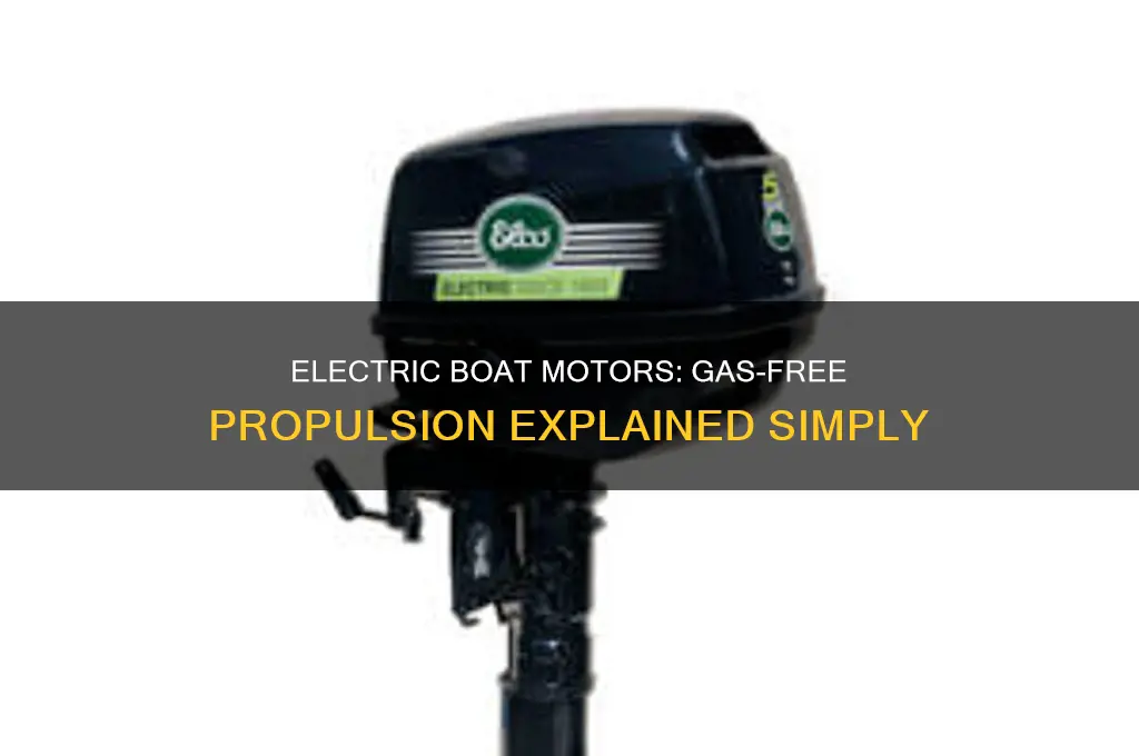 do electric boat motors use gas