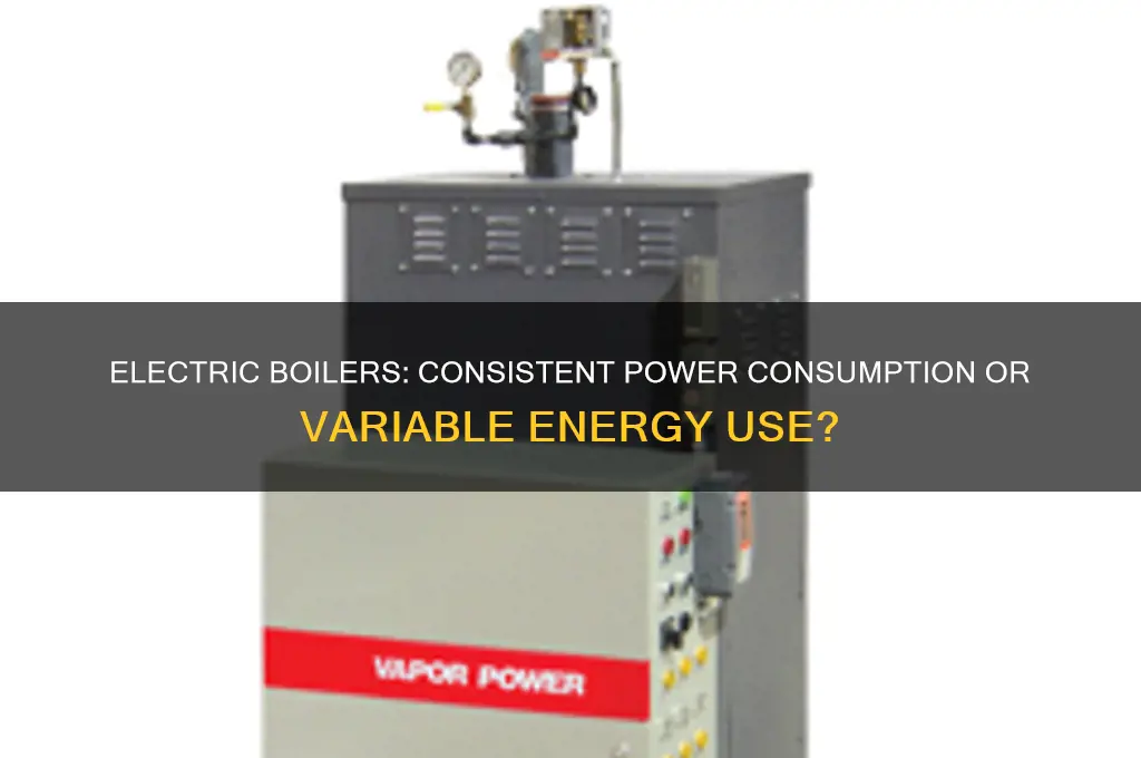 do electric boilers always use the same anount of power