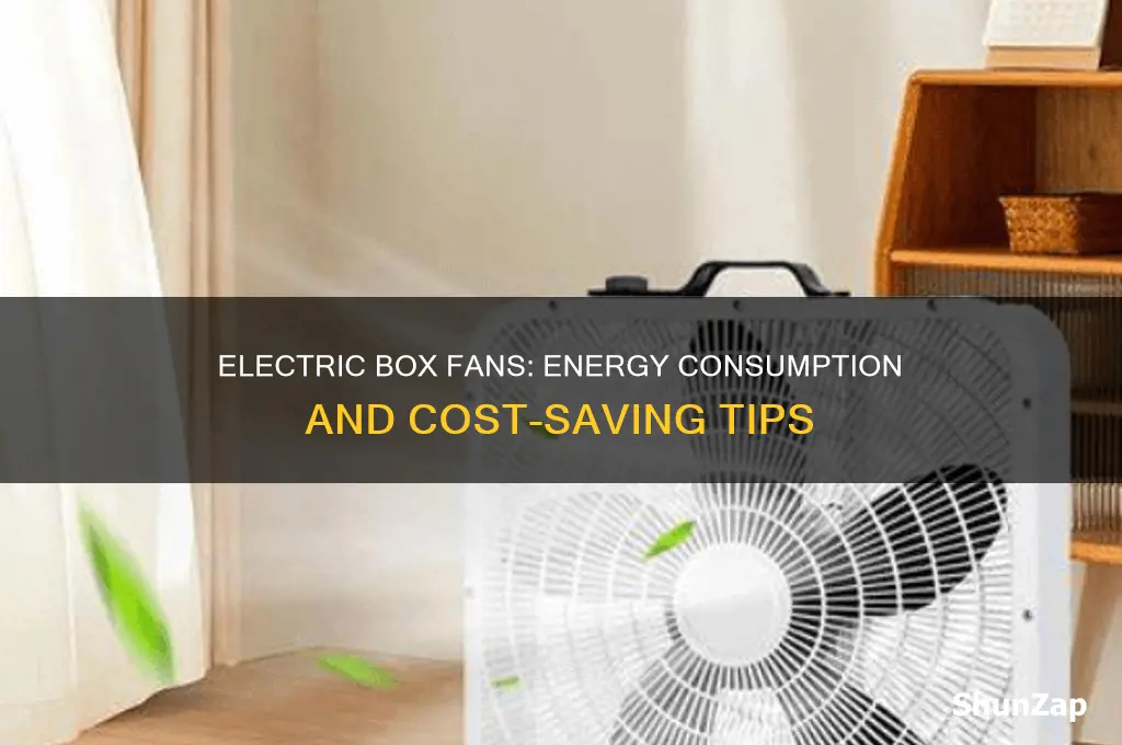 do electric box fans use a lot of electricity