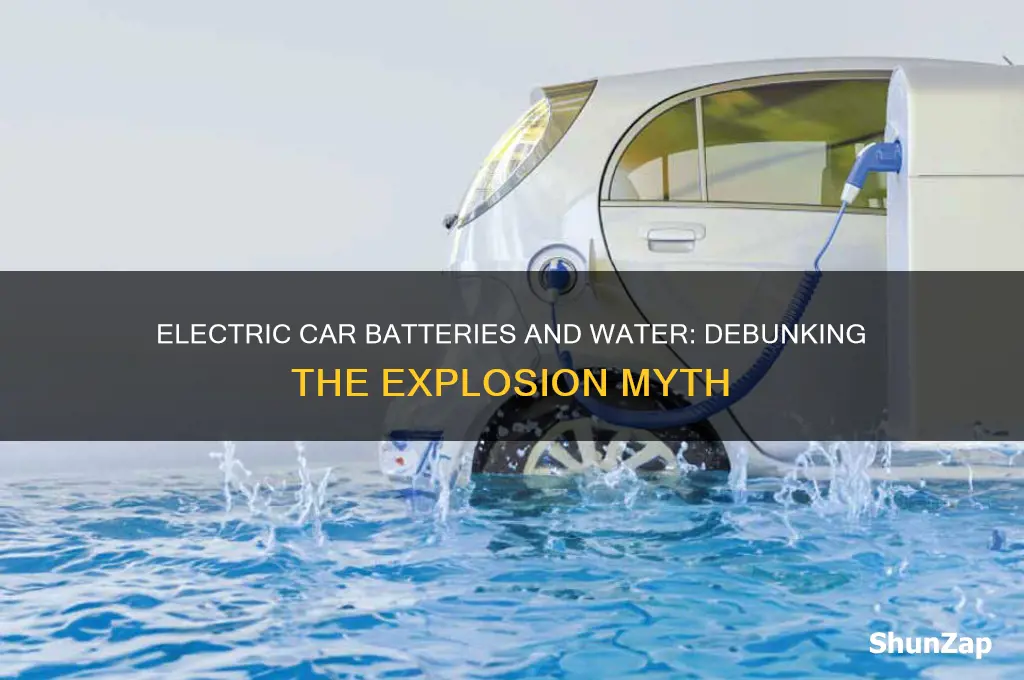 do electric car batteries explode when wet