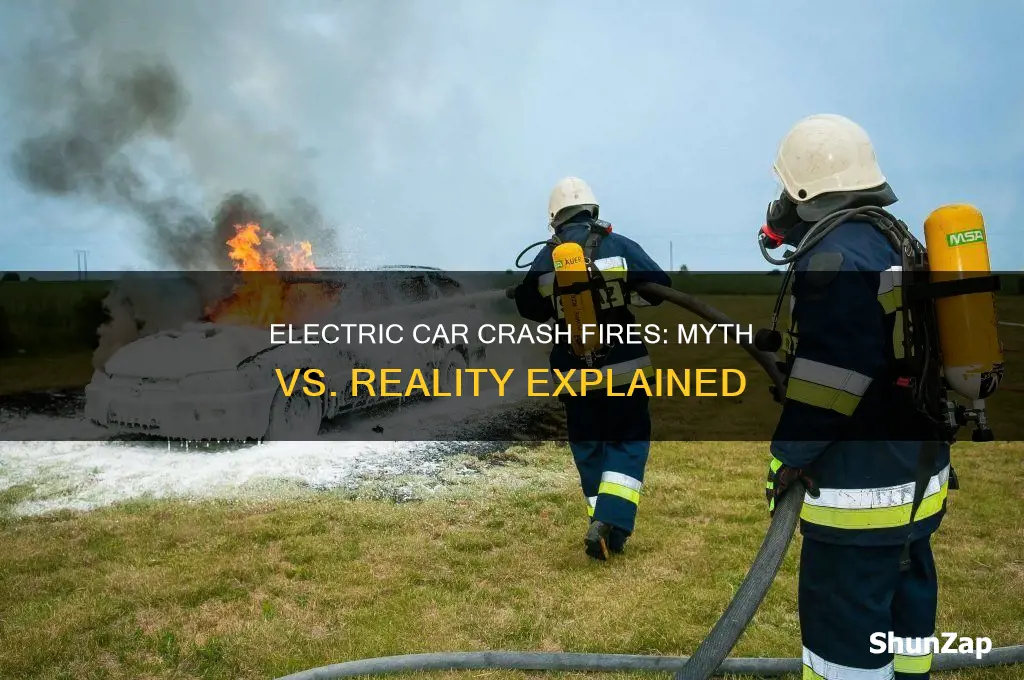 do electric cars catch fire in a crash