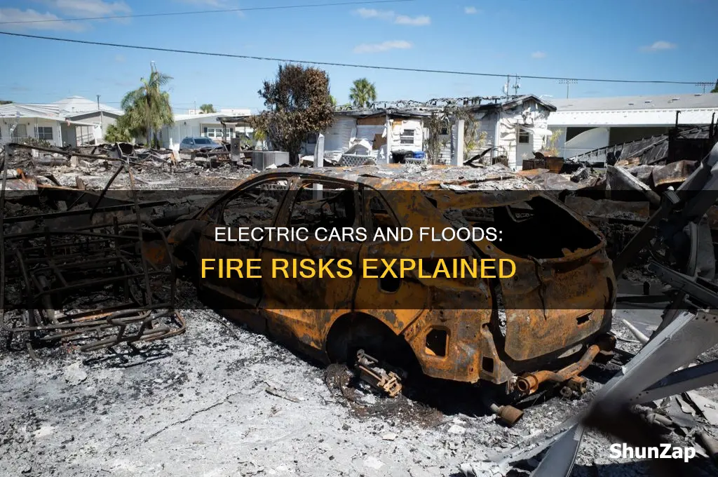 do electric cars catch fire in floods