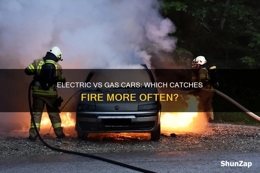 do electric cars catch fire more than gas cars