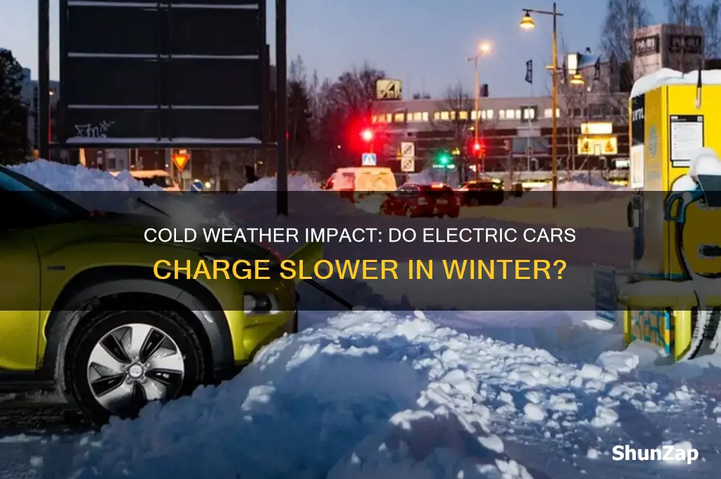 do electric cars charge slower in cold weather