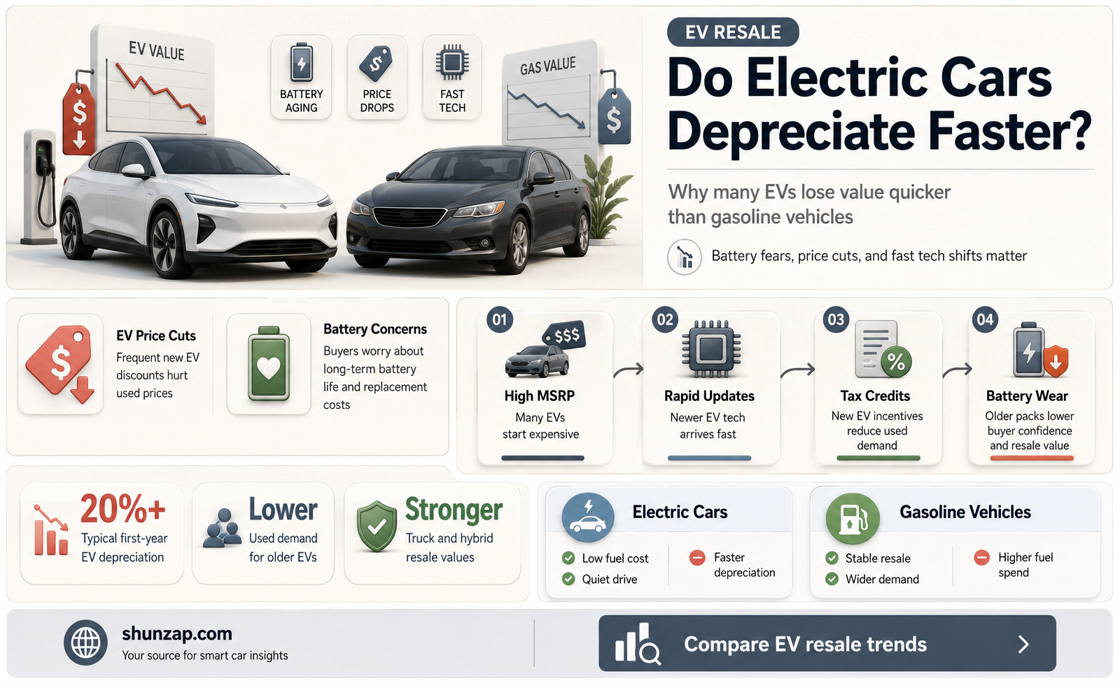 are electric cars depreciate faster