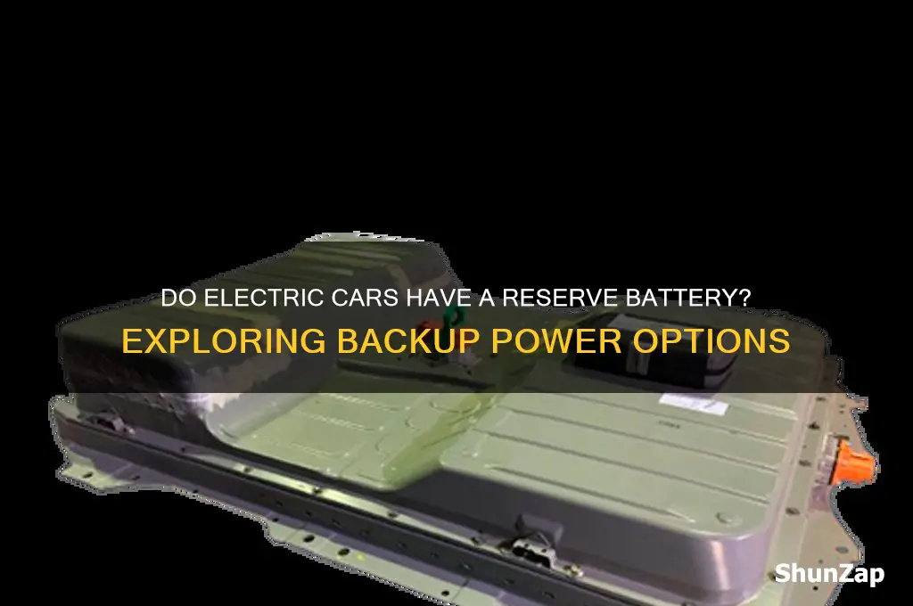 do electric cars have a reserve battery