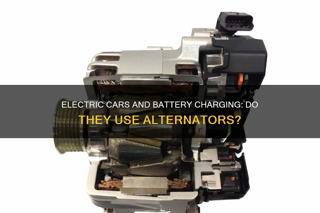 do electric cars have an alternator to charge the battery