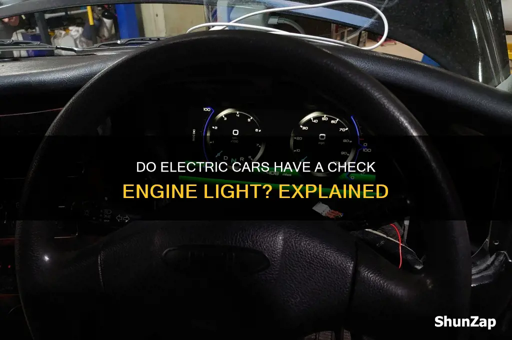 do electric cars have check engine light