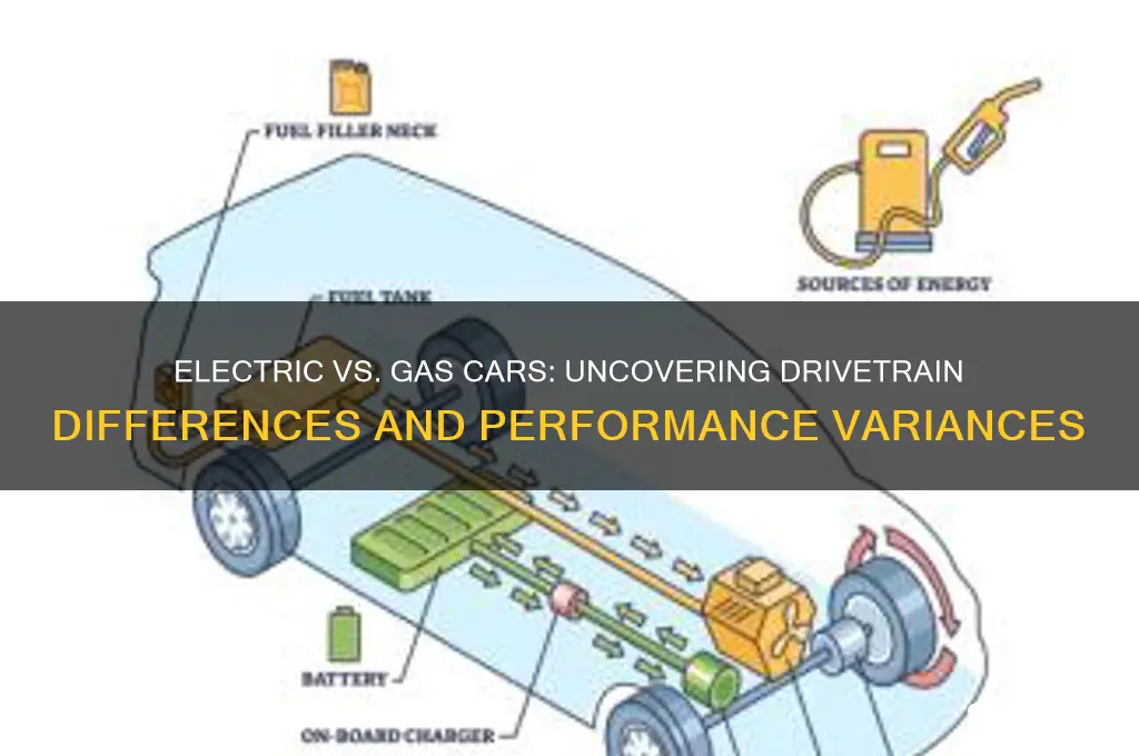 do electric cars have different drivetrains than gas cars