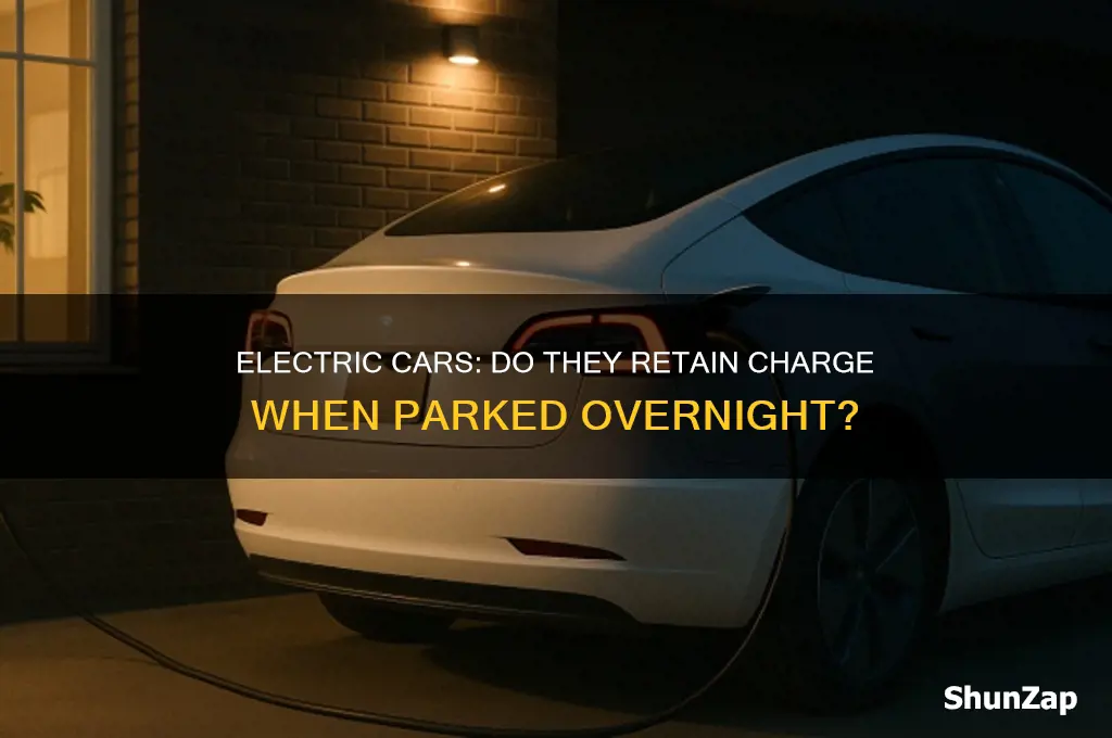 do electric cars hold their charge when parked