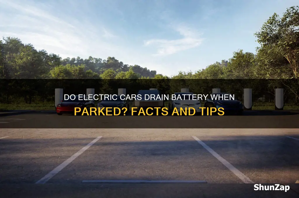 do electric cars lose battery when parked