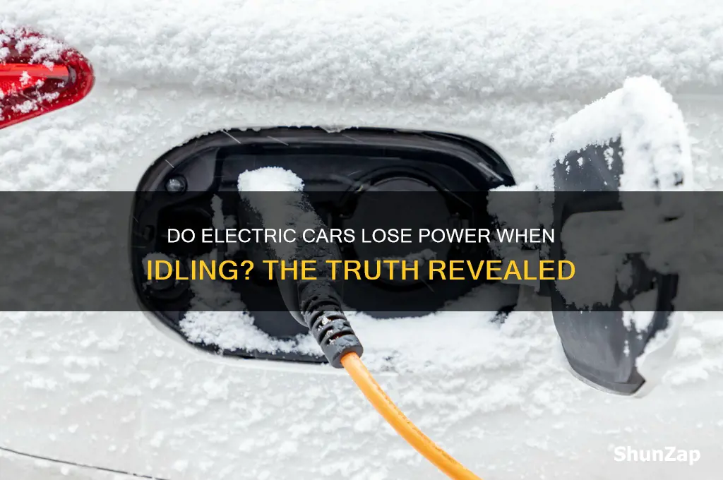 do electric cars lose power in idle