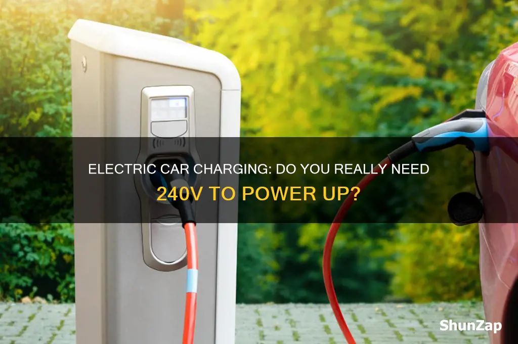 do electric cars need 240 v to charge