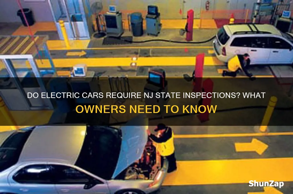 do electric cars need inspection in nj