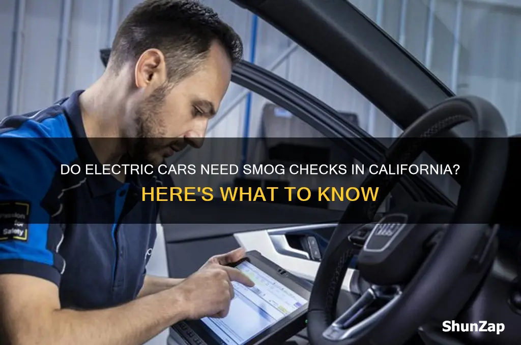 do electric cars need smog check in california