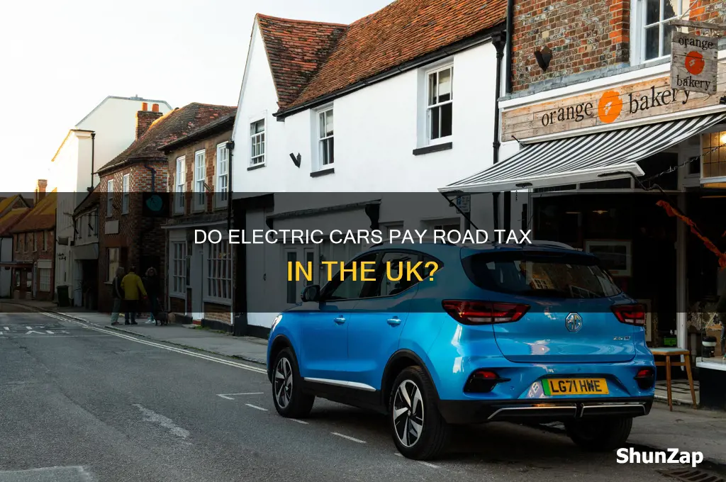 do electric cars pay road tax uk