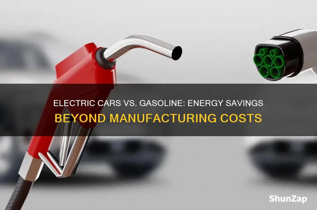 do electric cars save energy after factoring in manufacturing