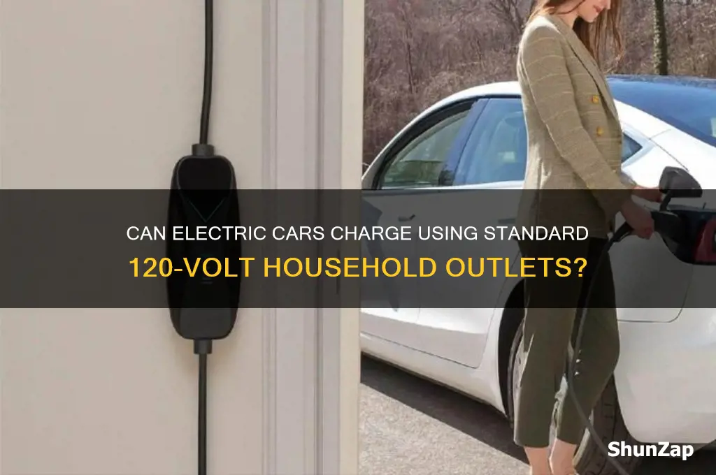 do electric cars use 120 outlets to charge