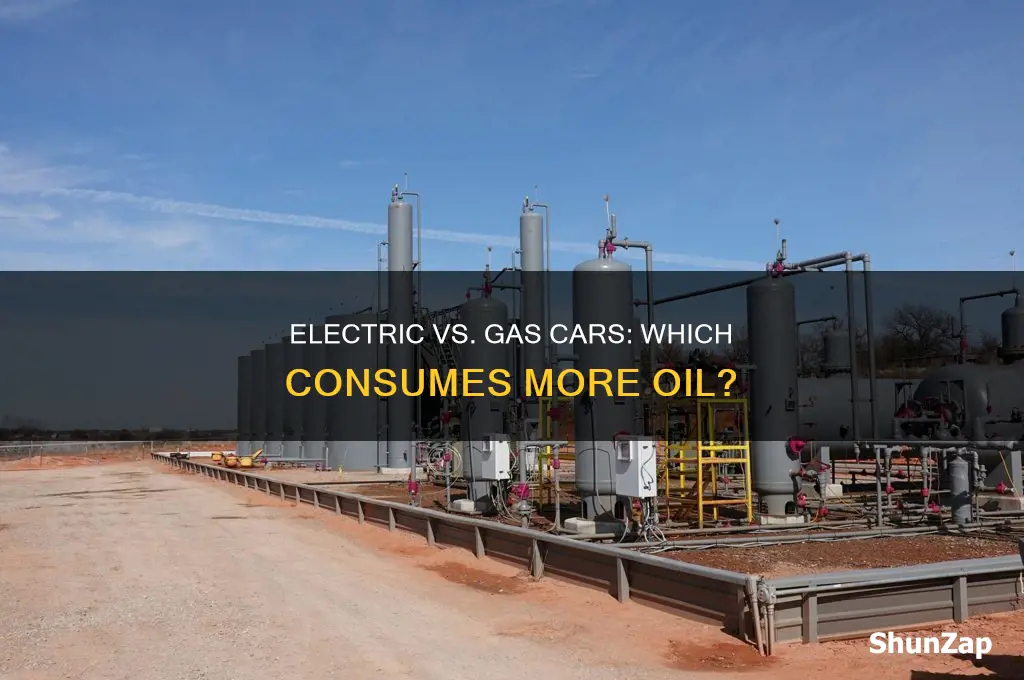 do electric cars use more oil than gas cars
