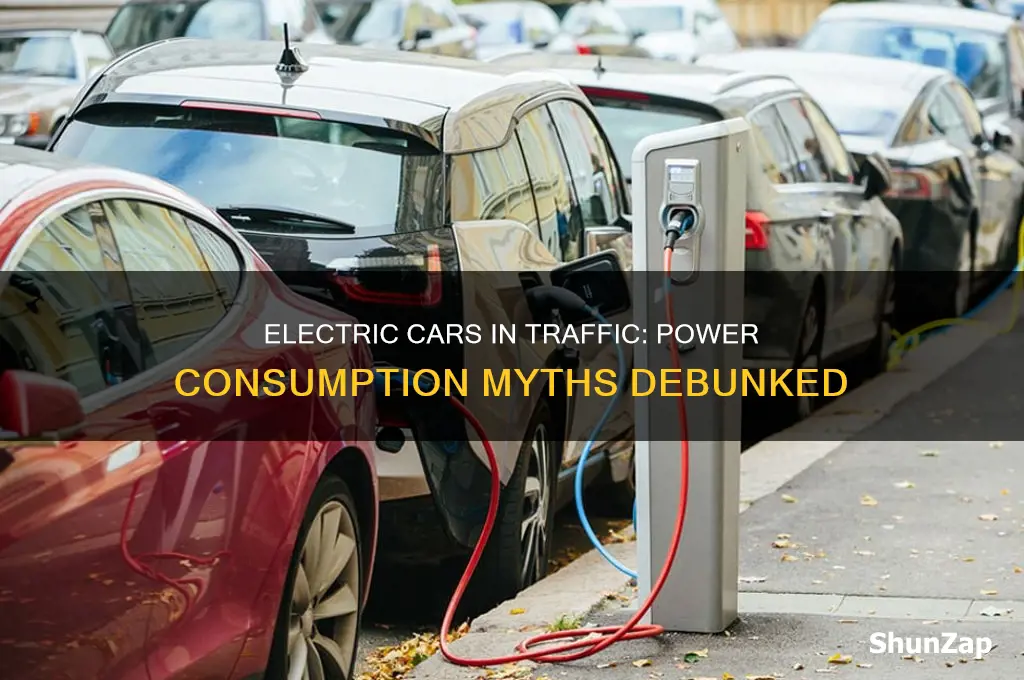 do electric cars use more poer in traffic jams