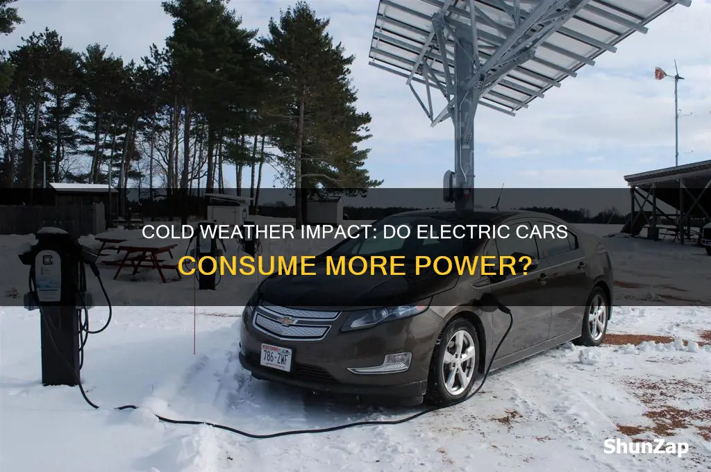 do electric cars use more power in cold weather