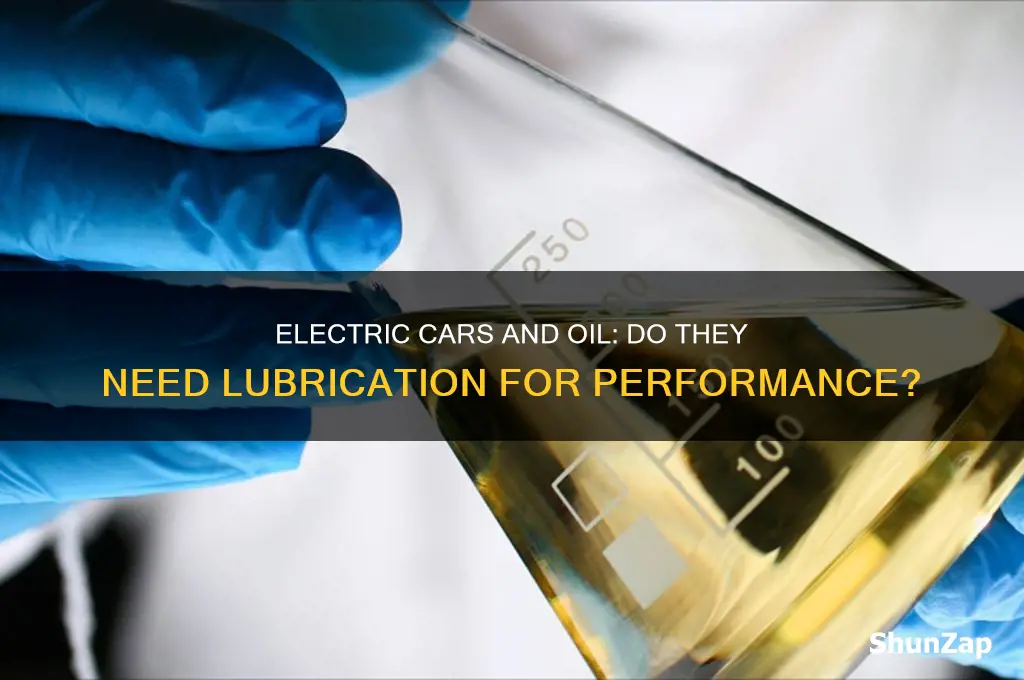 do electric cars use oil for lubrication