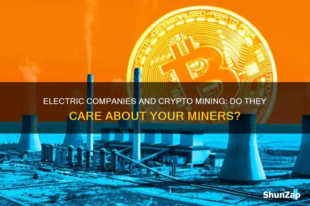 do electric companies care if you run miners