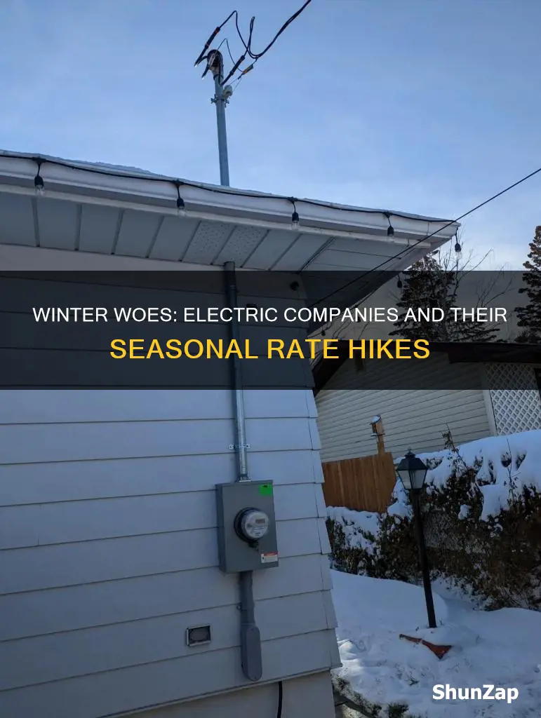 do electric companies increase rates in the winter