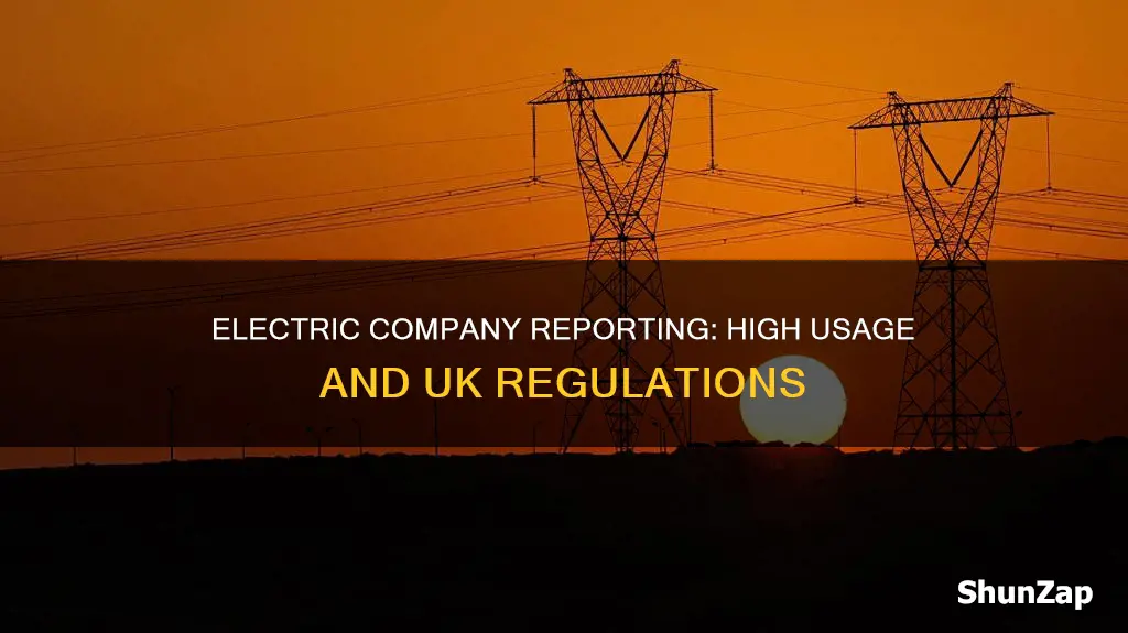 do electric companies report high usage uk