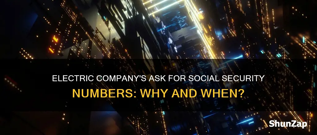 do electric company ask for social security number