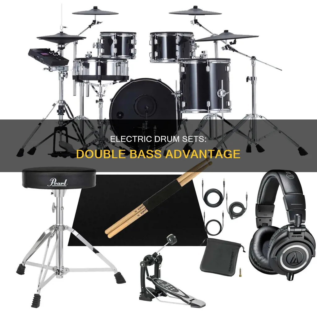 do electric drum set with double base